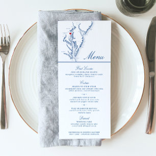 Annapolis Chesapeake Bay Map Elegant Navy Script Menu
