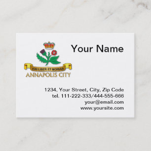Annapolis city flag business card