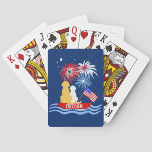 Annapolis Dogs 4th of July Night Playing Cards