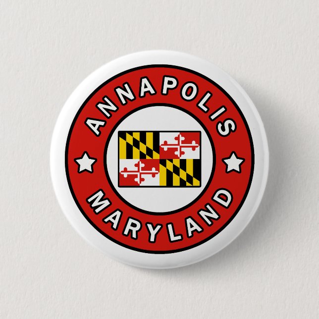 Annapolis Maryland 2 Inch Round Button (Front)