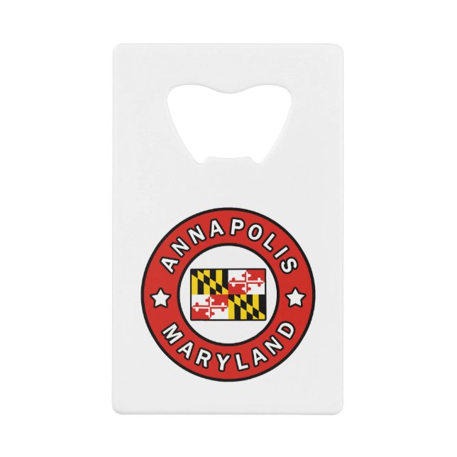Annapolis Maryland Credit Card Bottle Opener (Front)