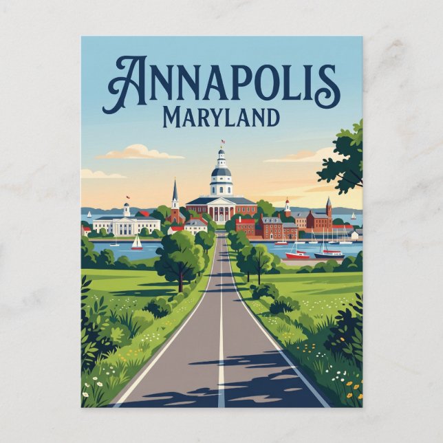 Annapolis Maryland Postcard (Front)