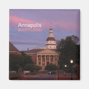 Annapolis Maryland State House Frigo Magnet