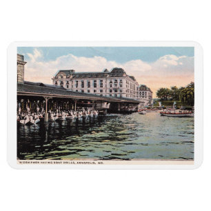 Annapolis MD, Naval, Midshipmen, Vintage Magnet