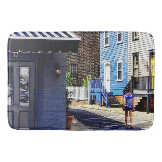Annapolis MD - Strolling Along Pinkney Street Bath Mat