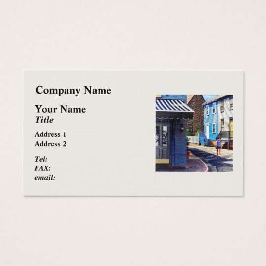 Annapolis MD - Strolling Along Pinkney Street Business Card