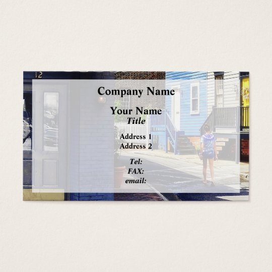 Annapolis MD - Strolling Along Pinkney Street Business Card