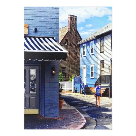 Annapolis MD - Strolling Along Pinkney Street Card