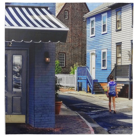 Annapolis MD - Strolling Along Pinkney Street Napkin