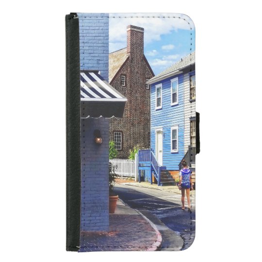 Annapolis MD - Strolling Along Pinkney Street Samsung Galaxy S5 Wallet Case