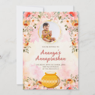 Annaprasanna invitation Cérémonie de sevrage invit