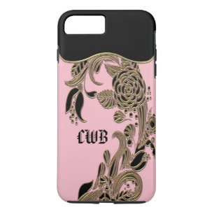 Annarose Elegant Chic Monogram iPhone 8 Plus/7 Plus Case