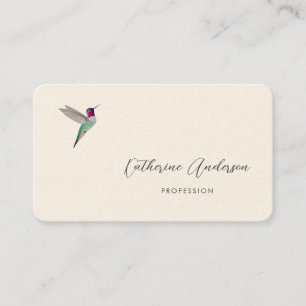 Anna's Hummingbird Business Card