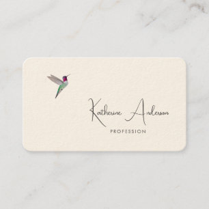 Anna's Hummingbird Business Card