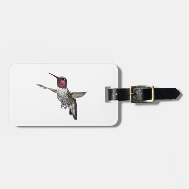 Anna's Hummingbird Luggage Tag (Front Horizontal)