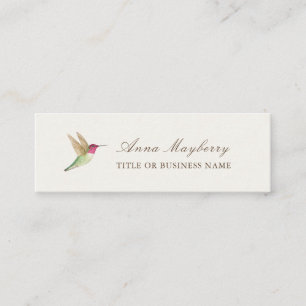 Anna's Hummingbird Mini Business Card