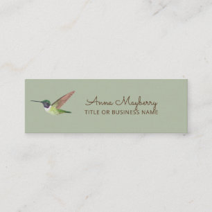 Anna's Hummingbird Mini Business Card