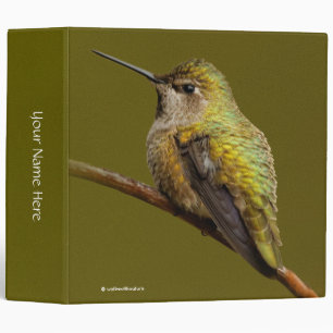 Anna's Hummingbird on Scarlet Trumpetvine Binder