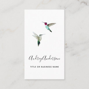 Anna's Hummingbirds Business Card