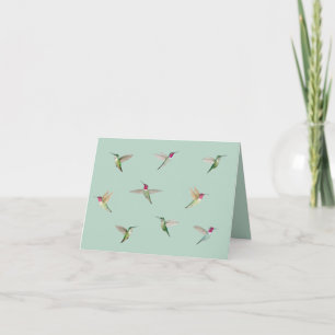 Anna's Hummingbirds Thank You Card