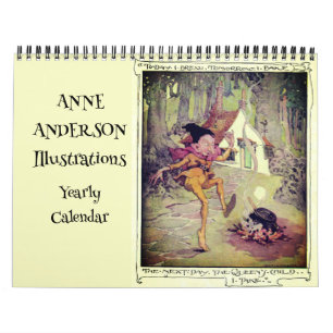 Anne Anderson Victorian Fairytale Illustrations Calendar