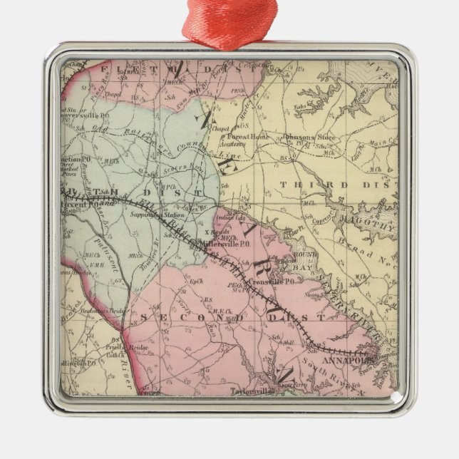 Anne Arundel Metal Ornament (Front)