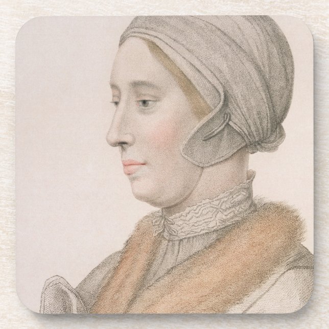 Anne Boleyn (1507-36) engraved by Francesco Bartol Coaster (Front)