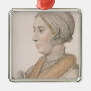 Anne Boleyn (1507-36) engraved by Francesco Bartol Metal Ornament