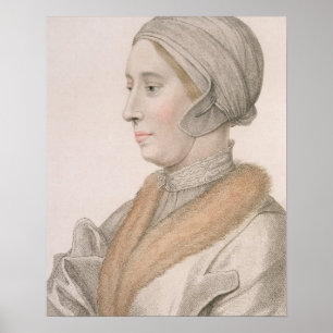 Anne Boleyn (1507-36) engraved by Francesco Bartol Poster