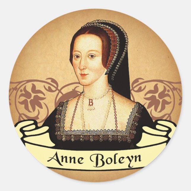 Anne Boleyn Classic Round Sticker (Front)