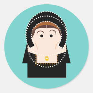 Anne Boleyn Classic Round Sticker