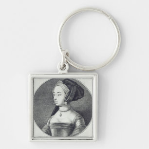 Anne Boleyn, etched by Wenceslaus Hollar, 1649 Keychain