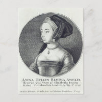 Anne Boleyn, etched by Wenceslaus Hollar, 1649