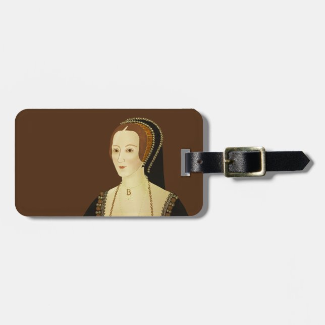 Anne Boleyn - historical illustration Luggage Tag (Front Horizontal)