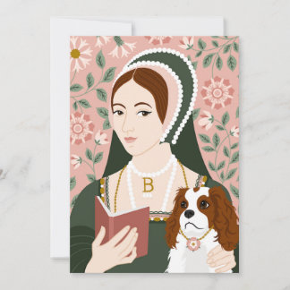 Anne Boleyn Illustration Thank You Card