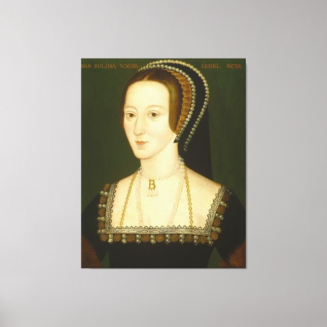 Anne Boleyn Second Wife of Henry VIII Portrait Canvas Print (Front)