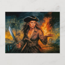 Anne Bonny Legendary Pirate Portrait