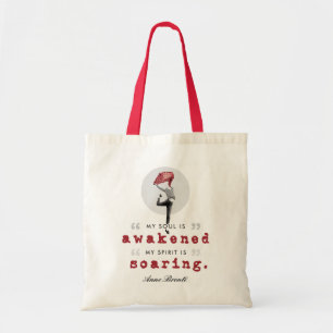 Anne Bronte Poem Quote - My Soul is Awakened Tote Bag