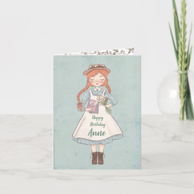 Anne des pignons verts | Carte d'anniversaire (Devant)