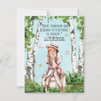 Anne of Green Gables Custom Name Flat Note Card