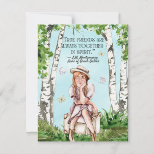 Anne of Green Gables Custom Name Flat Note Card