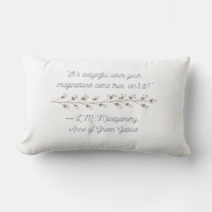 Anne of Green Gables Inspired Lumbar Pillow