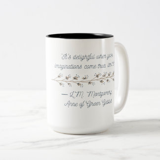 Anne of Green Gables Inspired Two-Tone Coffee Mug