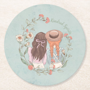 Anne of Green Gables   Kindred Spirit Round Paper Coaster