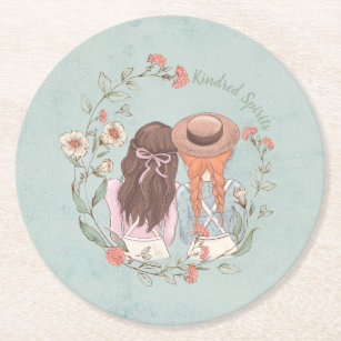 Anne of Green Gables   Kindred Spirit Round Paper Coaster