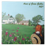 Anne of Green Gables Large Ceramic Photo Tile<br><div class="desc">"Looking on with Love" - Anne of Green Gables, PEI This is a Reproduction of my original Acrylic Painting on Canvas 16x20. "Looking on with Love" was inspired by the novel "Anne of Green Gables' by Canadian author Lucy Maud Montgomery in 1908. It recounts the adventures of Anne Shirley, an...</div>