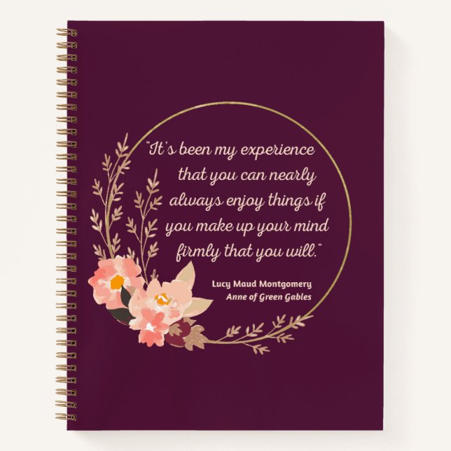 Anne Of Green Gables Quote I - Cute Style Notebook (Front)