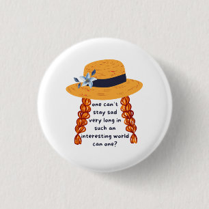 Anne Of Green Gables Shirley Book Quote 1 Inch Round Button