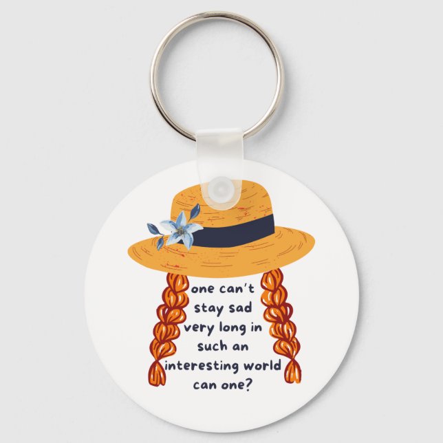 Anne Of Green Gables Shirley Book Quote Keychain (Front)