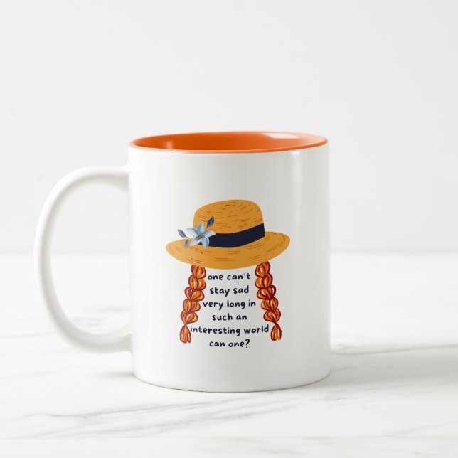 Anne Of Green Gables Shirley Book Quote Two-Tone Coffee Mug (Left)